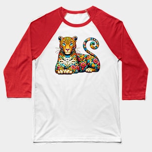 leopard Baseball T-Shirt